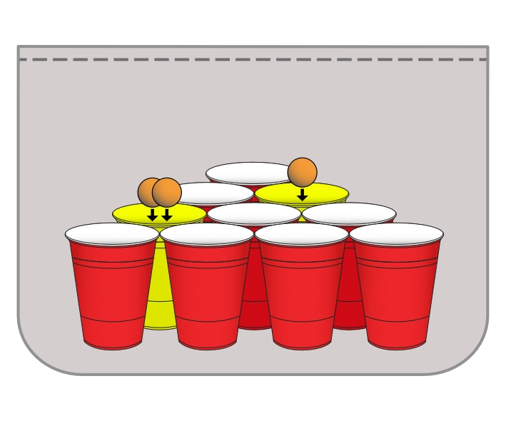 Diagram of balls back.